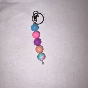 Colorful Beaded Keychain